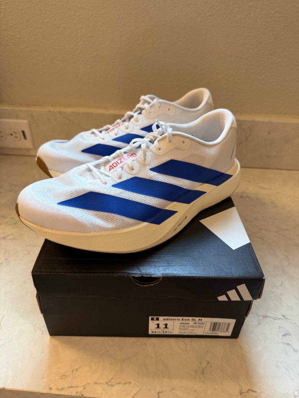 Adidas Adizero Evo SL Men's Size 11- 48 Miles